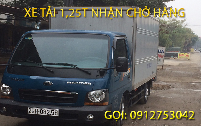 Xe Taxi tải thùng 2,5 T – 1,25T nhận chở hàng ĐT: 0986 109 186 chuyển nhà trọn gói giá rẻ tại Hà Nội