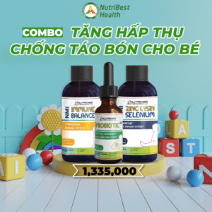 Combo cho bé tăng hấp thu - hỗ trợ giảm táo bón