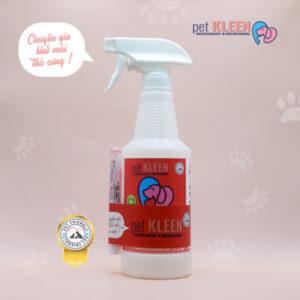 Bộ vi sinh khử mùi thú cưng Pet Kleen (1 chai 500ml + 1 ống 5ml)