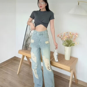 Quần jeans nữ Aubent JD41 màu nhạt